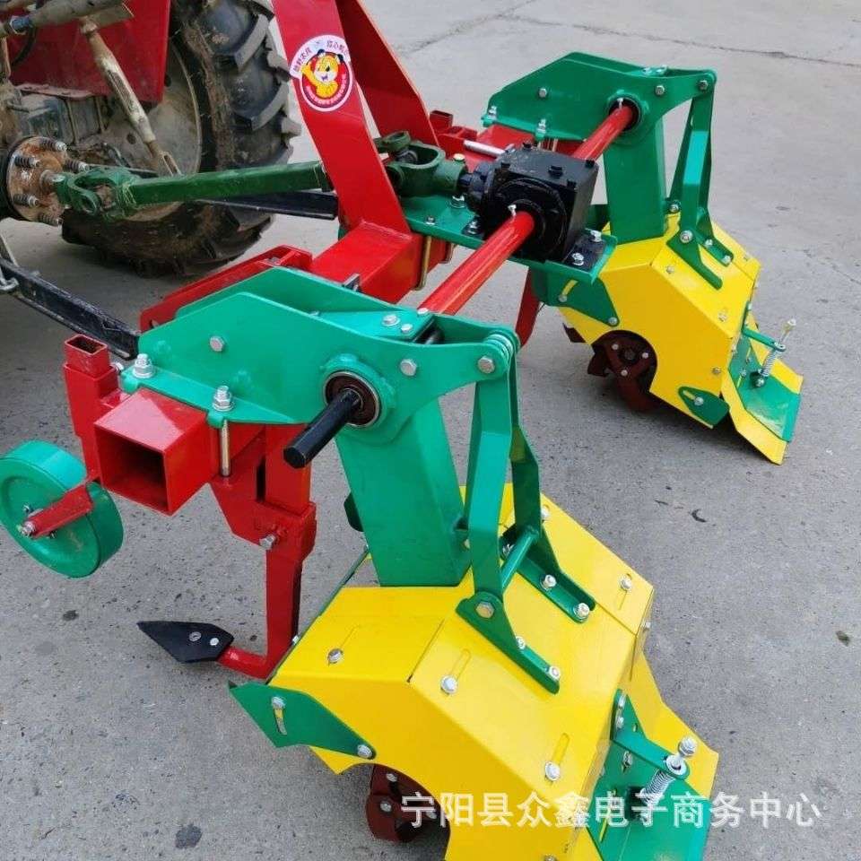 除土机松土机除草机四轮车带动中耕机行距可选作物高度不超过40
