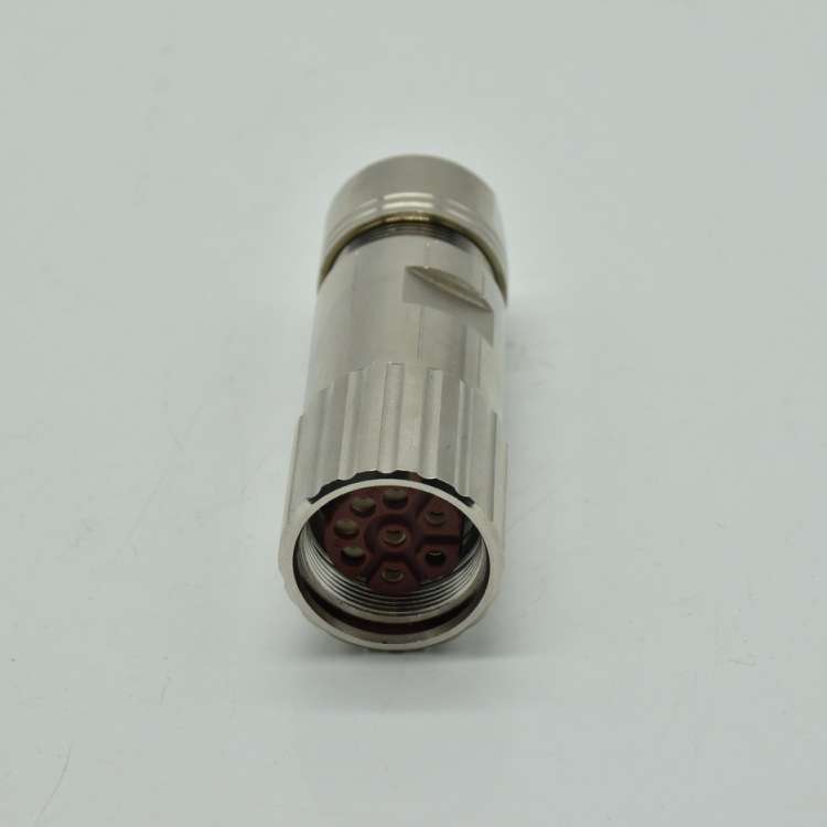 西赛姆M23电源连接器 M23-8P高负载直式电缆母插头圆形航空插头图片