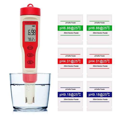 跨境供应电导率温度PH值测试TDS电导率PH/TDS/EC/TEMP 9908四合一