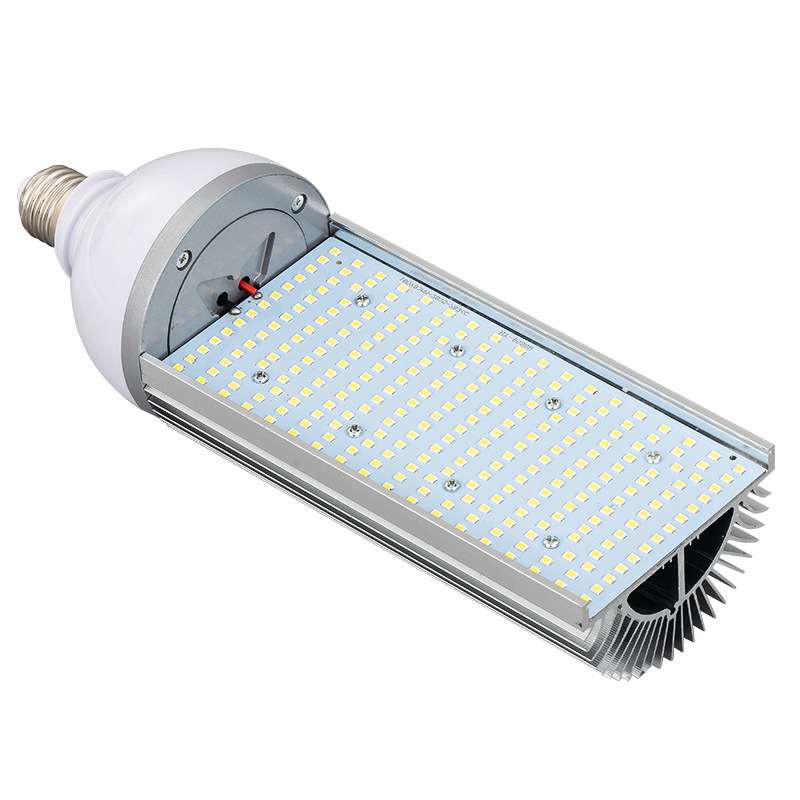 工厂 110V220V高亮LED路灯灯泡80W半面发光E27螺口高亮路灯泡