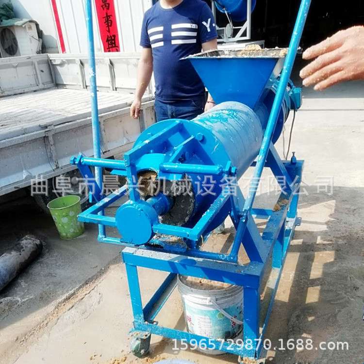 粪便分离脱水机 蛟龙式吸粪机 螺旋挤压脱水机饭店泔水分离机厂家