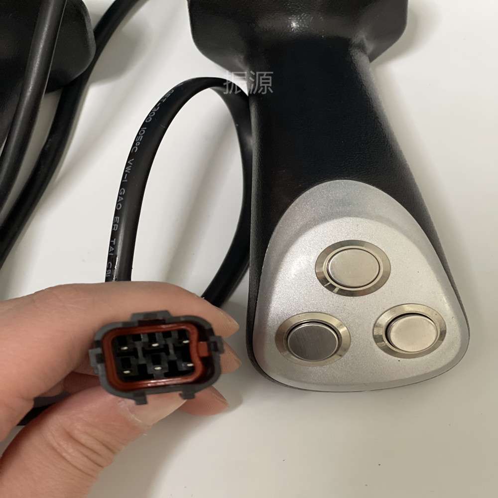 挖机轮挖加装改装捉木器抓木机夹木器吸盘器三按键按钮操纵杆手柄
