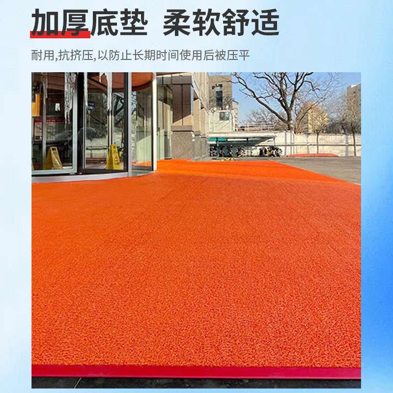 3M 朗美6850有底型地垫红色条纹地垫酒店走廊厨房大面积脚垫灰色