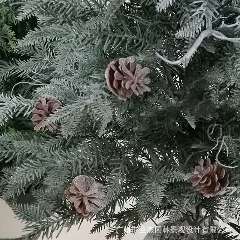 仿真带果雪松盆景室内圣诞节仿真植物松树装饰造景假树仿真松柏树