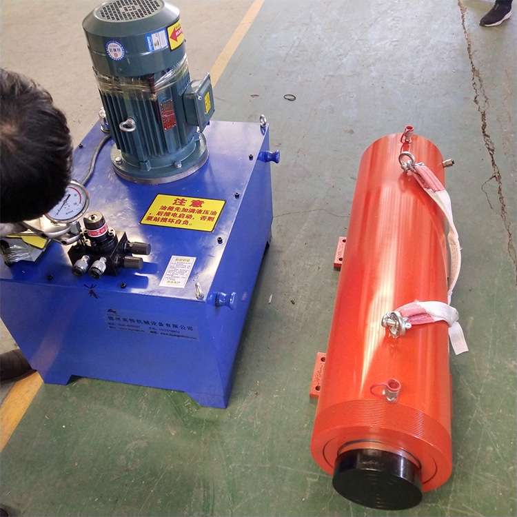 厂家 小型液压伸缩水泥顶管机 电动卧式大吨位压力机千斤顶