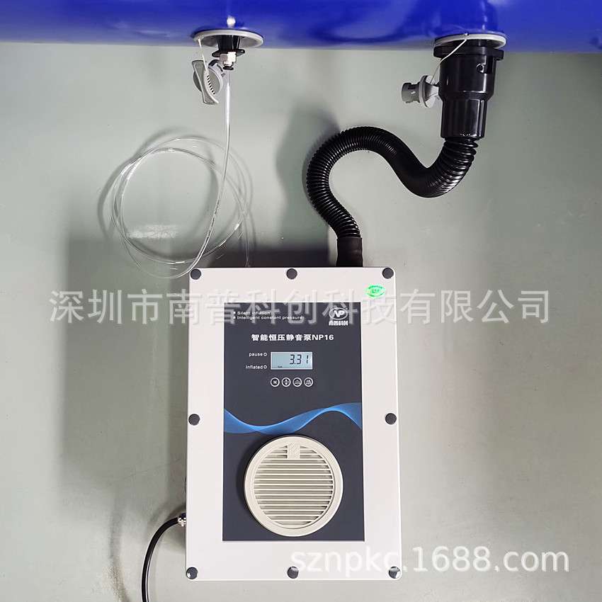智能恒压静音泵NP16 超静音 自动启停 自动泄压排气 充气篷房配件