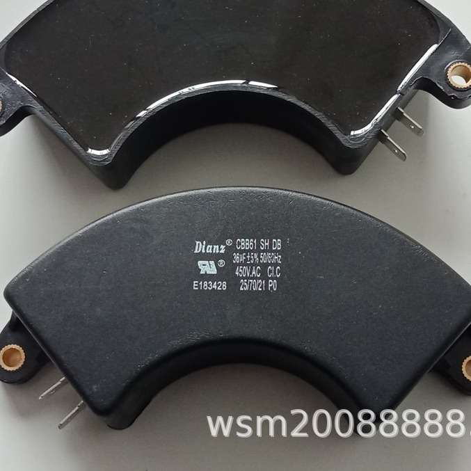 DIANZ CBB61 SH DB 12UF 16VF 450V AC 发电机月牙 半圆形电容器