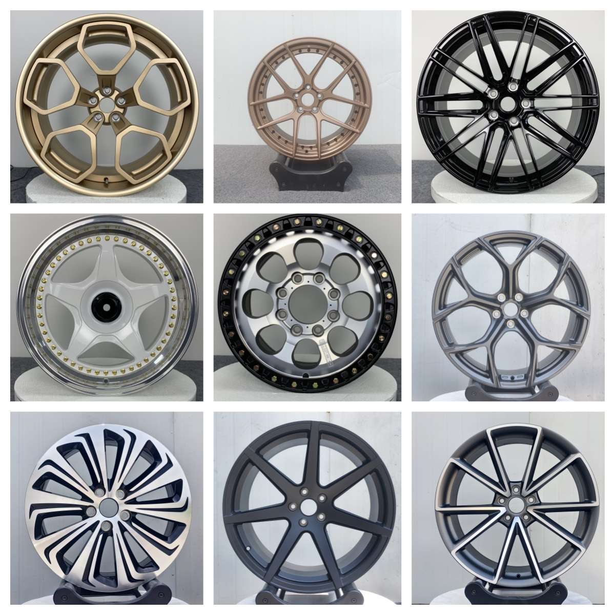 出口20年锻造轮毂厂家 OEM/ODM 跑车赛车SUV越野轮毂改装齐平