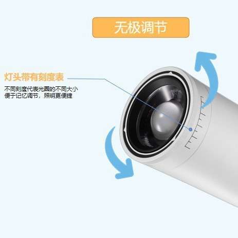 一体化调焦导轨灯35W双色温调光1-10V手动旋钮调光调色变焦轨道灯