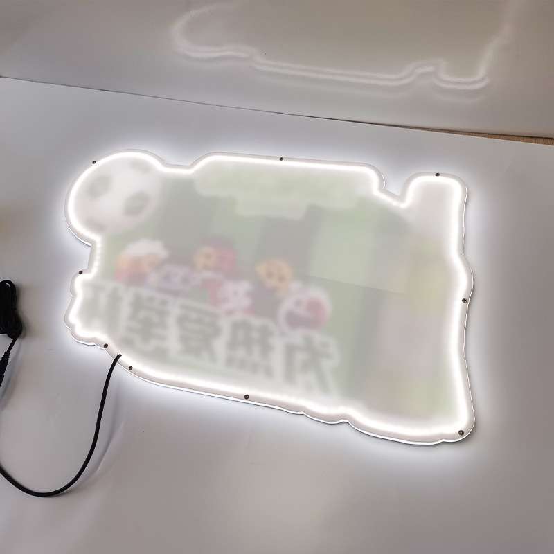 异形灯箱手举牌3D立体凸出超薄水晶灯箱logo标识牌发光字标志供应