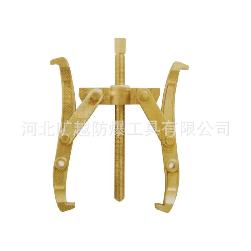 旷越防爆工具铝青铜防爆两爪拔轮器拉马器二爪拉马无火花工具75mm