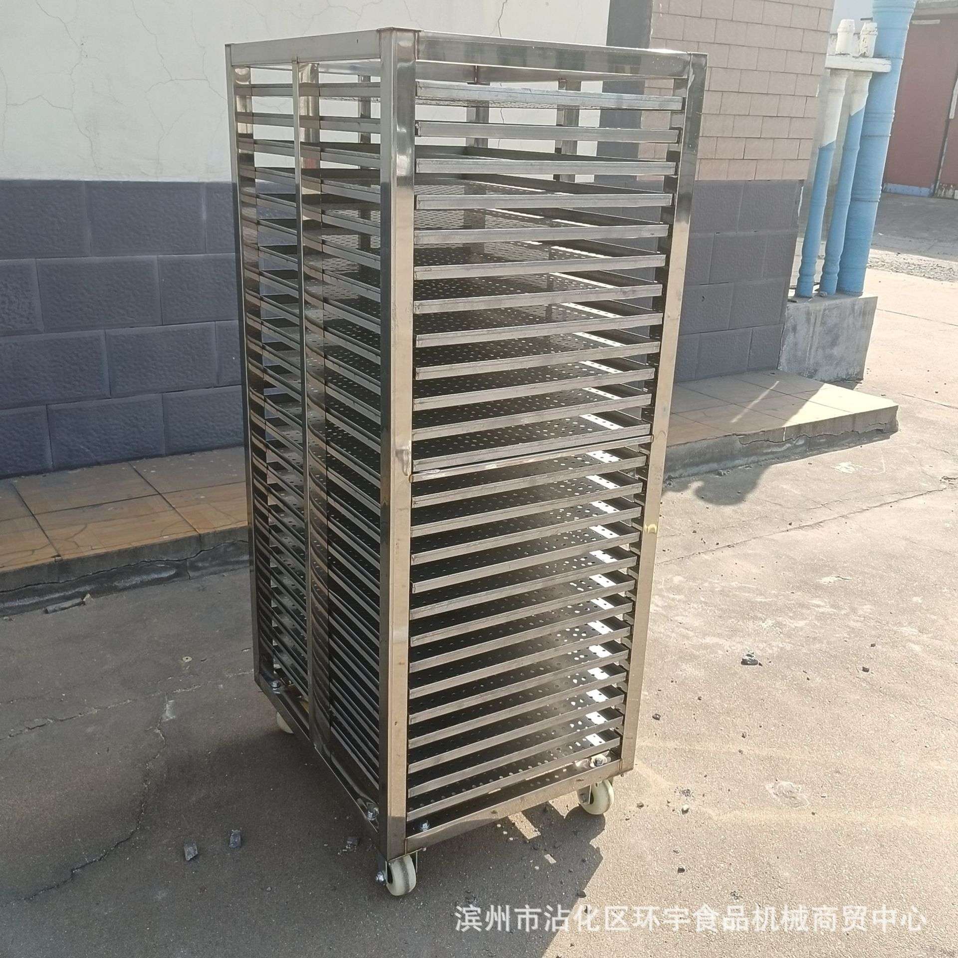 供应福建地瓜烘干架子 火锅丸子冷冻推车架子 不锈钢馒头推车