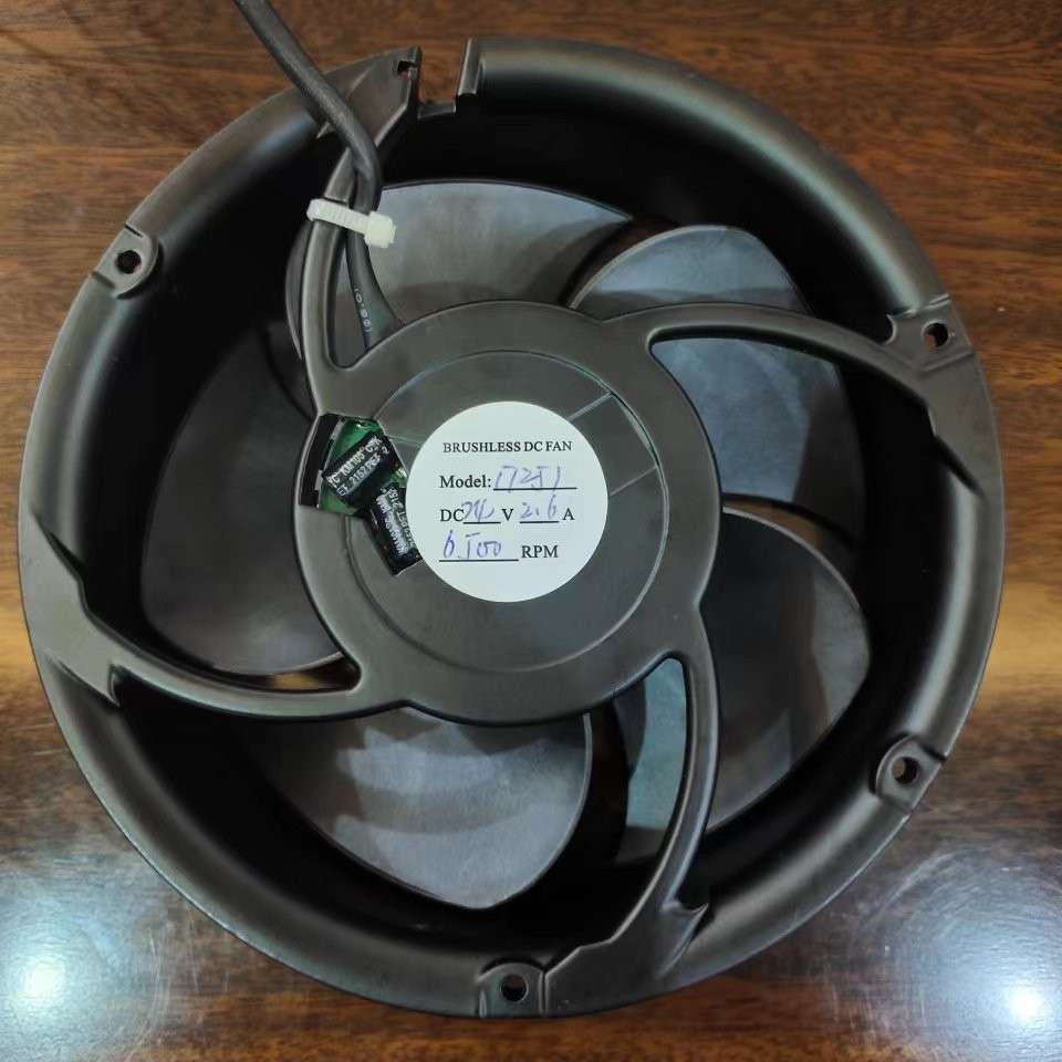 速大风量风扇风机17251,12V/24V/48V,铝合金外壳,FG+PWM