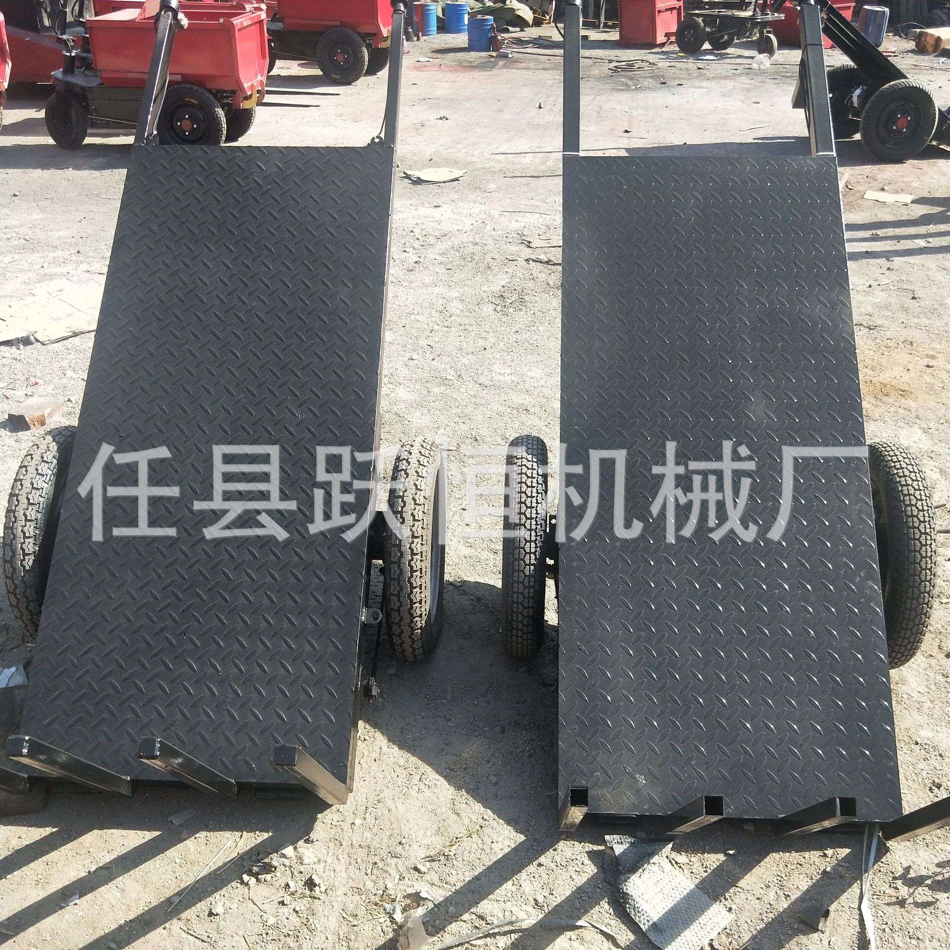 电动拉砖车 手推平板拉砖车 载重王两轮运输车 建筑工程车