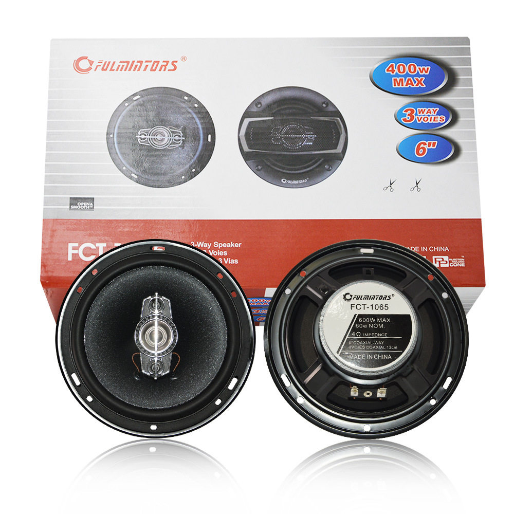 汽车音响喇叭FCT6.5寸同轴音响扬声器改装中重低音车载主机直推