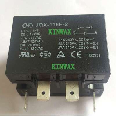 HF116F-3/120AA-1HTWC 一组常开25A法兰安装继电器