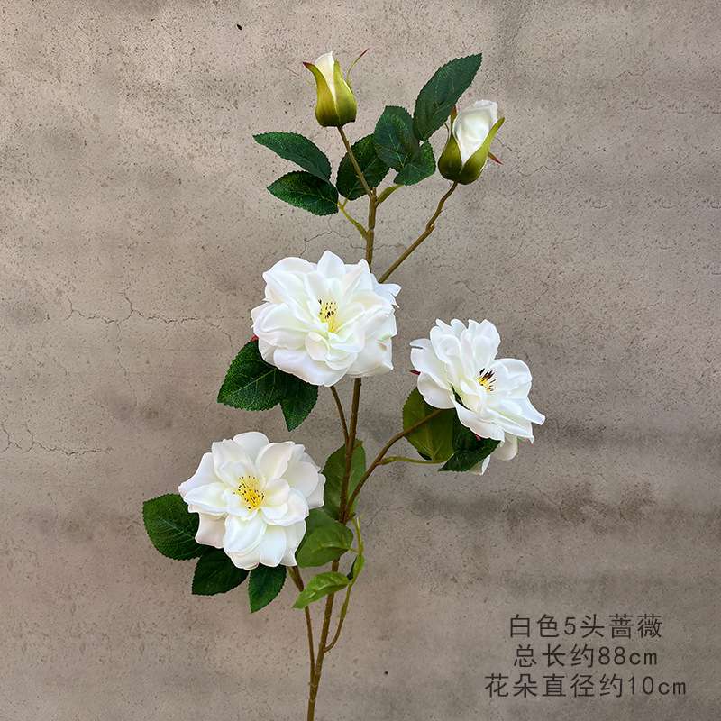 仿真蔷薇月季婚庆拱门装饰假花手捧花人造花家居客厅酒店婚庆装饰
