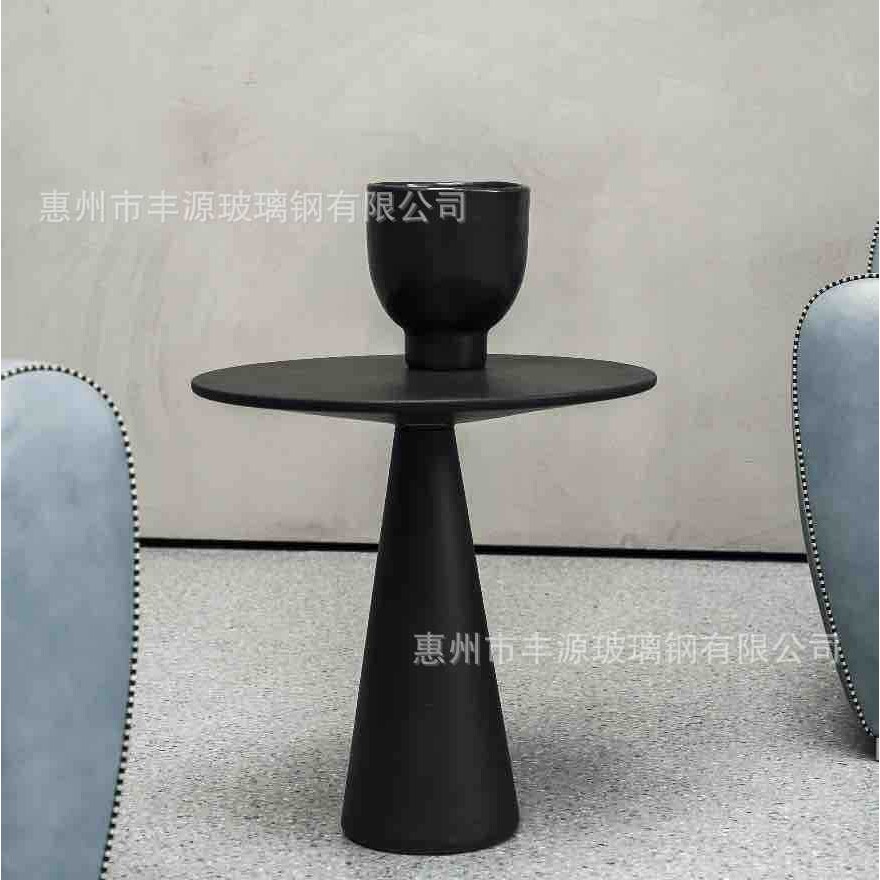 沙发边几轻奢圆形小茶几创意角几意式极简圆几客厅咖啡桌现代简约