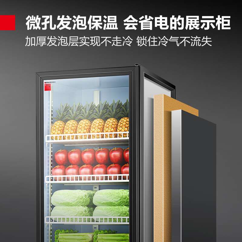 德玛仕 商用冷藏展示柜食品留样保鲜饮料果蔬冷藏冰箱 LG-360ZH1