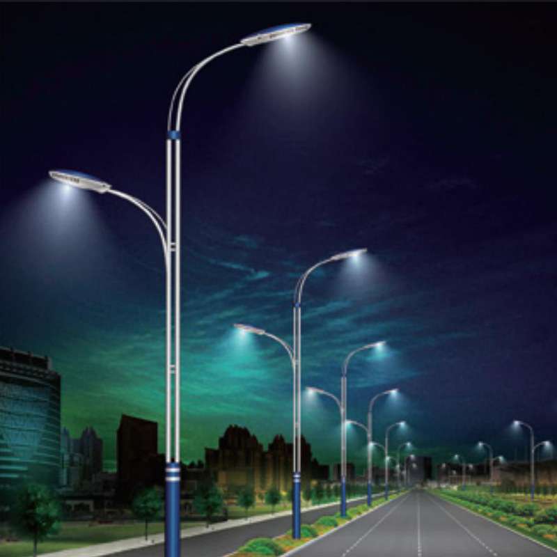 LED市电路灯3米6米8米户外双臂双头路灯杆道路照明路灯