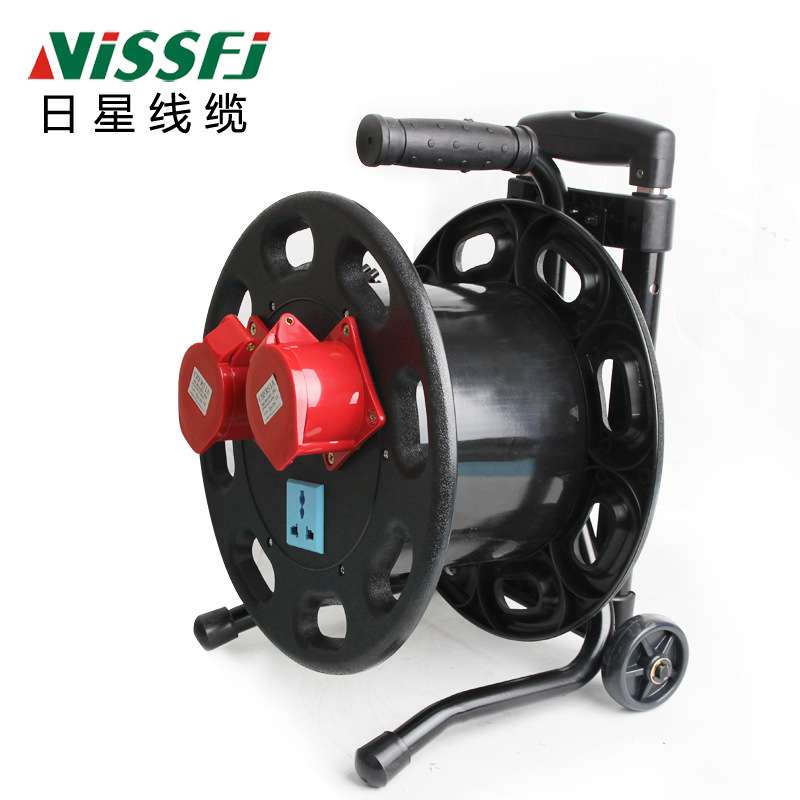 移动380V电缆盘16A线盘4芯绕线盘32A拖卷线缆盘防尘