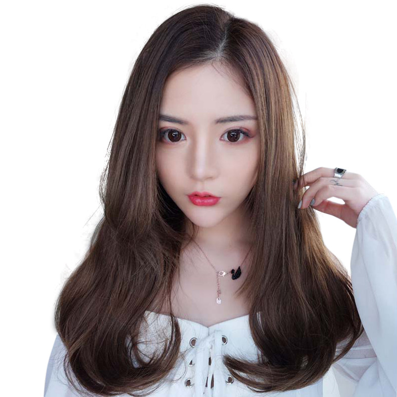 假发女U型半头套短发造型网红可爱圆脸无痕短卷发大波浪中长发片