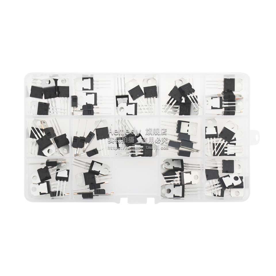 14种规格 L7805 - LM317 三端稳压管 晶体管套装 70PCS