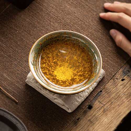 窑变结晶釉主人杯陶瓷单杯大号品茗杯高端茶盏喝茶个人专用