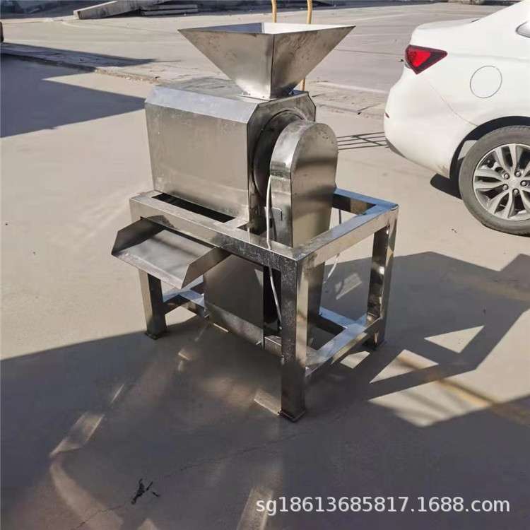 鲜水果工业打浆机 单道秋梨番石榴打浆机 商用大型浆渣分离榨浆机