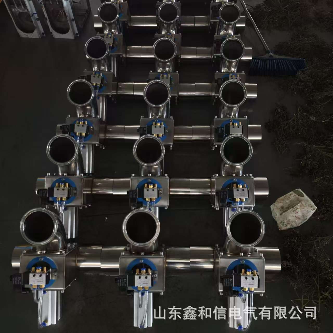 鑫和信中央供料系统专用双段高压风机中央集中供料输送系统