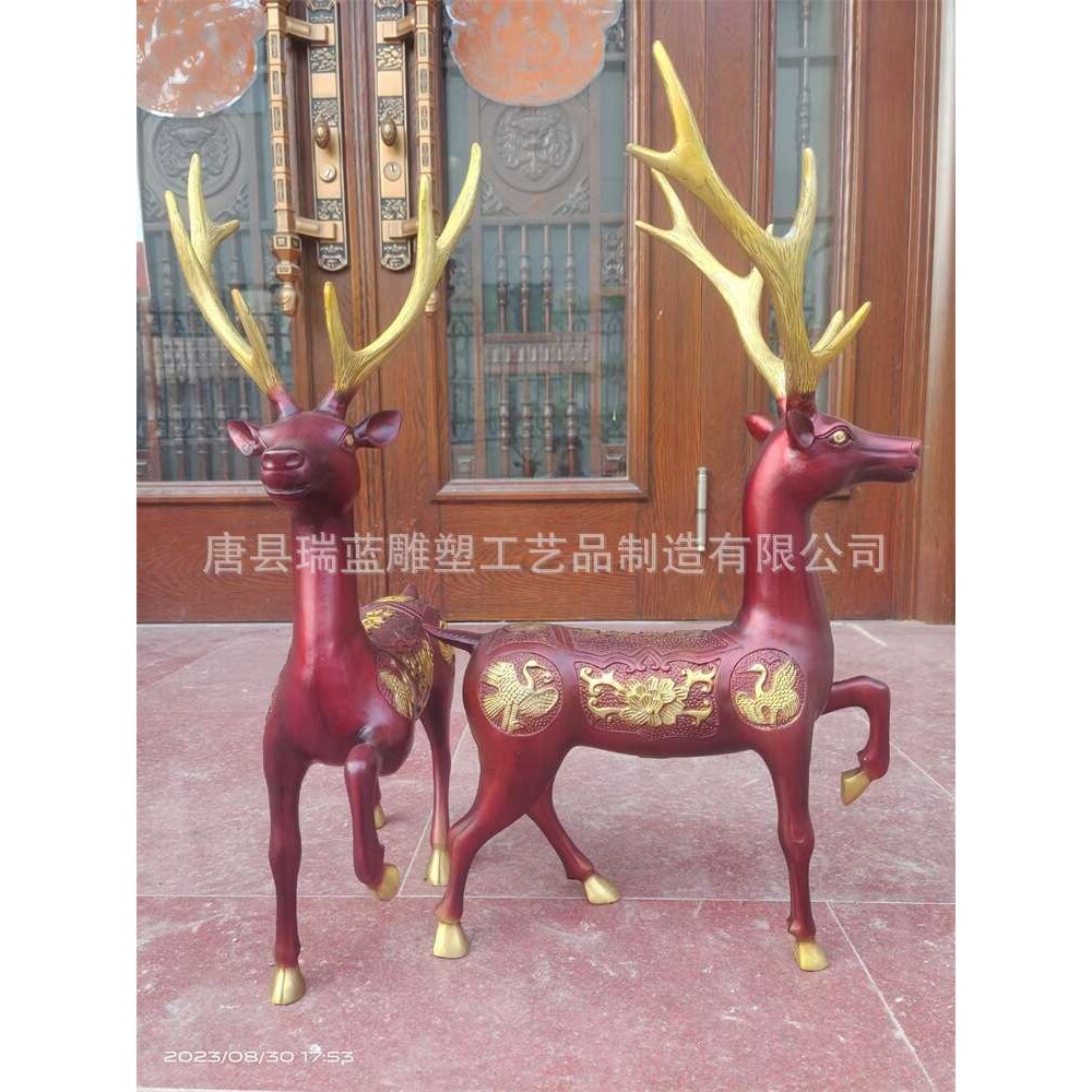 纯铜鹤铜雕 铸铜仙鹤雕塑景观雕塑摆件 景区大型仙鹤摆件