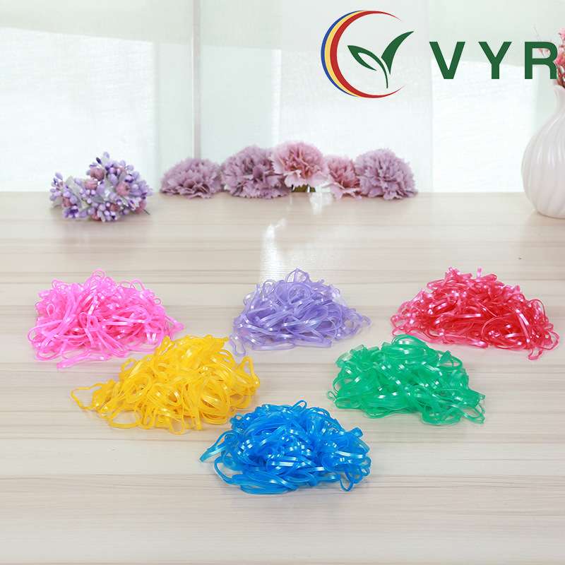 VYR4024TPU彩色橡皮筋橡胶圈橡皮圈发圈韩版儿童扎头发高弹力