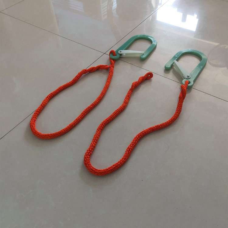 带电作业引线连接绳蚕丝旁路小吊绳带挂钩防潮尼龙牵引绳扣