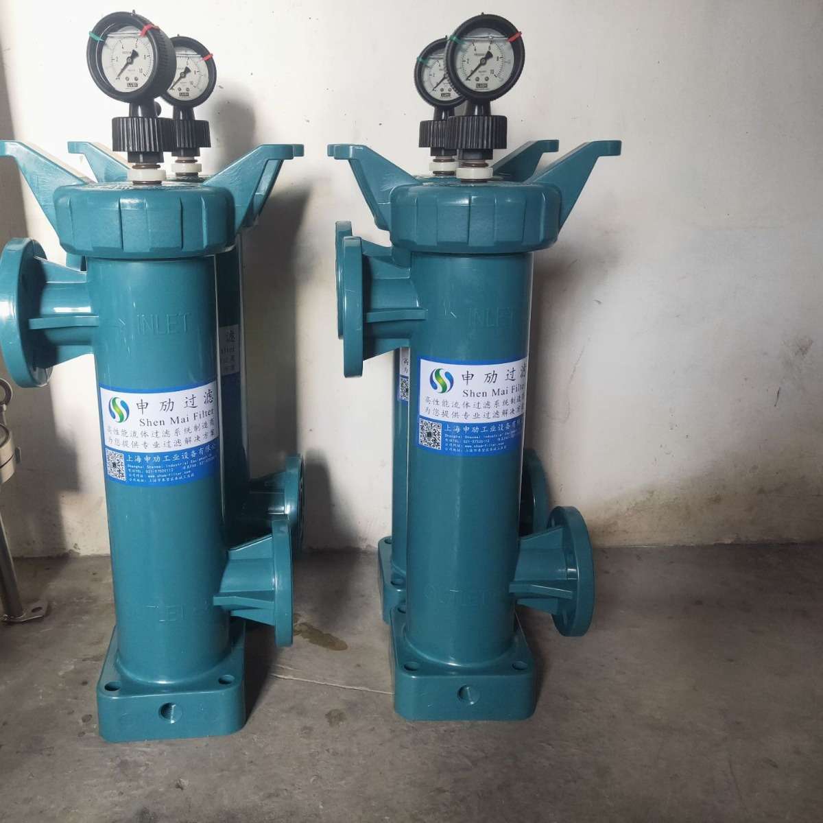 耐腐蚀PPH耐酸碱电池液过滤器,螺纹旋盖式4号PP袋式过滤器,
