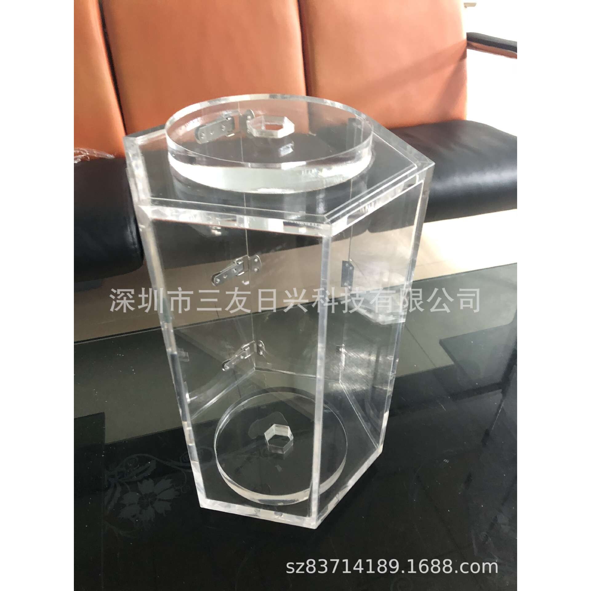 亚克力机器滚筒 多边形亚克力拼接 有机玻璃透明展架制作供应
