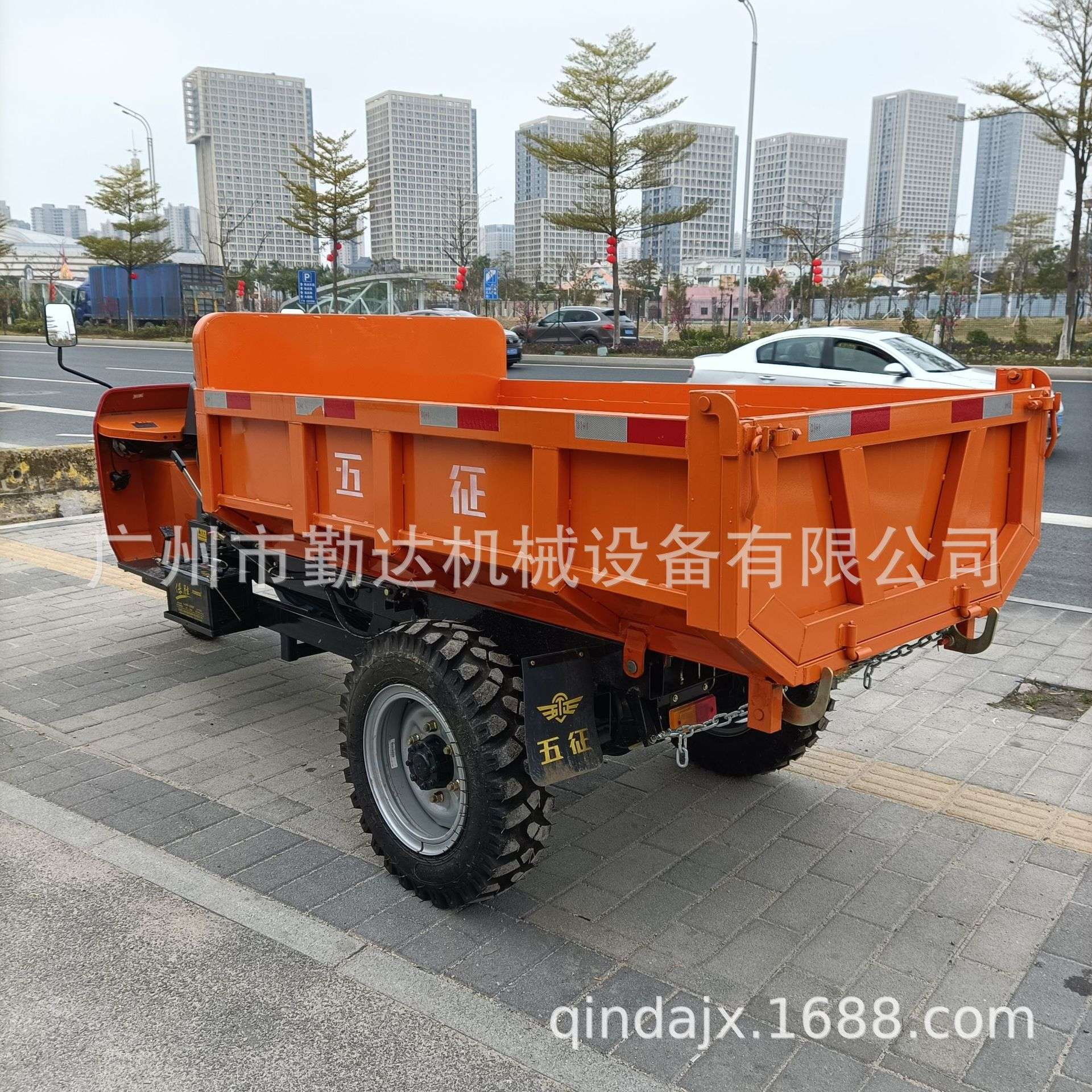 广州从化区供应液压自卸柴油三轮车 22马力五征小型工程车