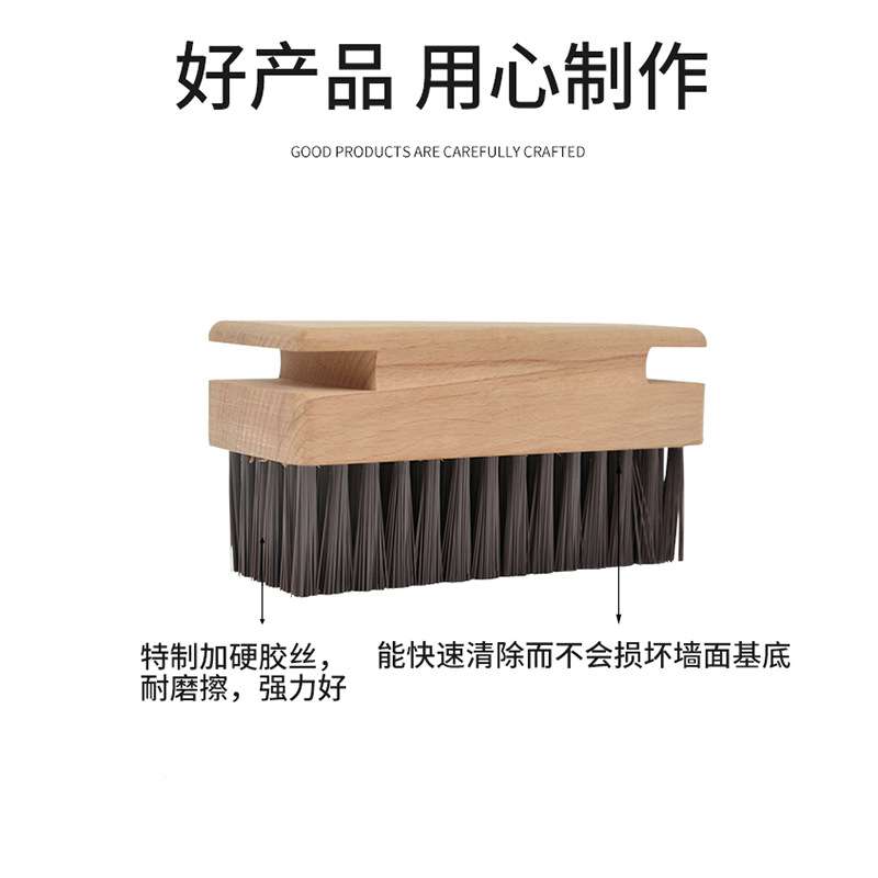 高级方形刷多功能厨房清洁刷子木质手柄浴室地板瓷砖刷工厂
