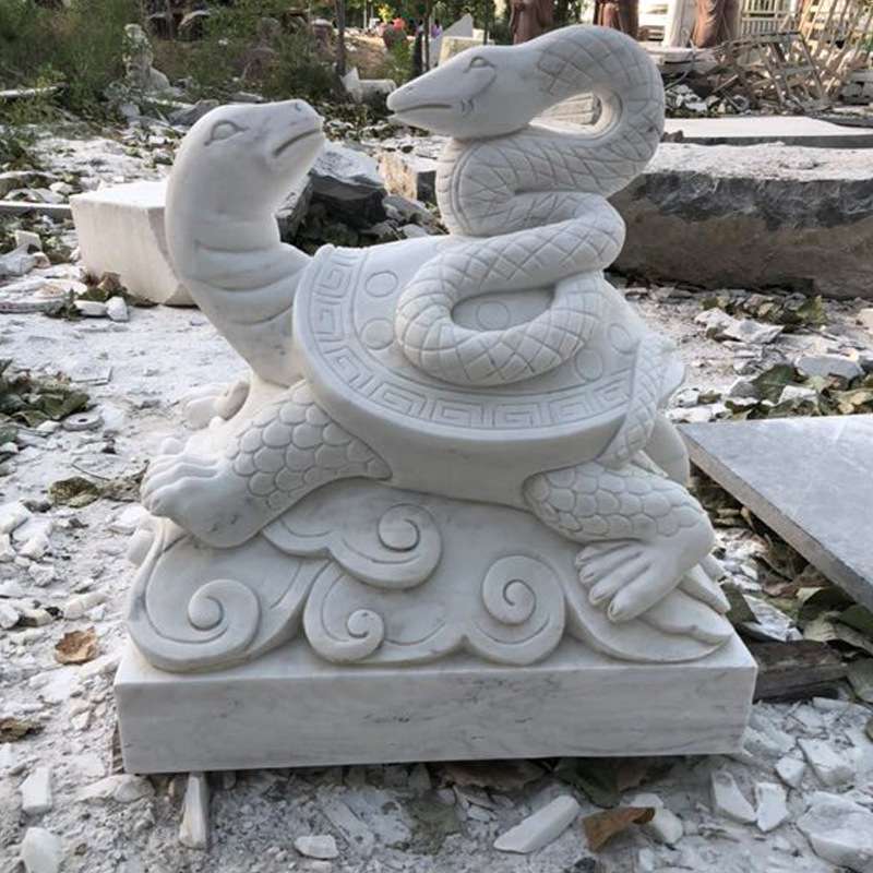 石雕青龙朱雀白虎玄武户外公园摆件石材雕刻神兽动物厂家制作
