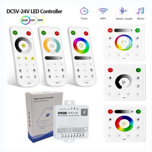SP630E 幻彩音乐灯带控制器PWM SPI5合一led调光器