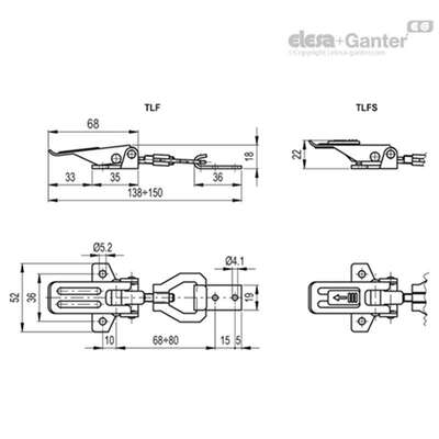 Elesa Ganter伊莉莎冈特 TLF. 可调节钩形夹
