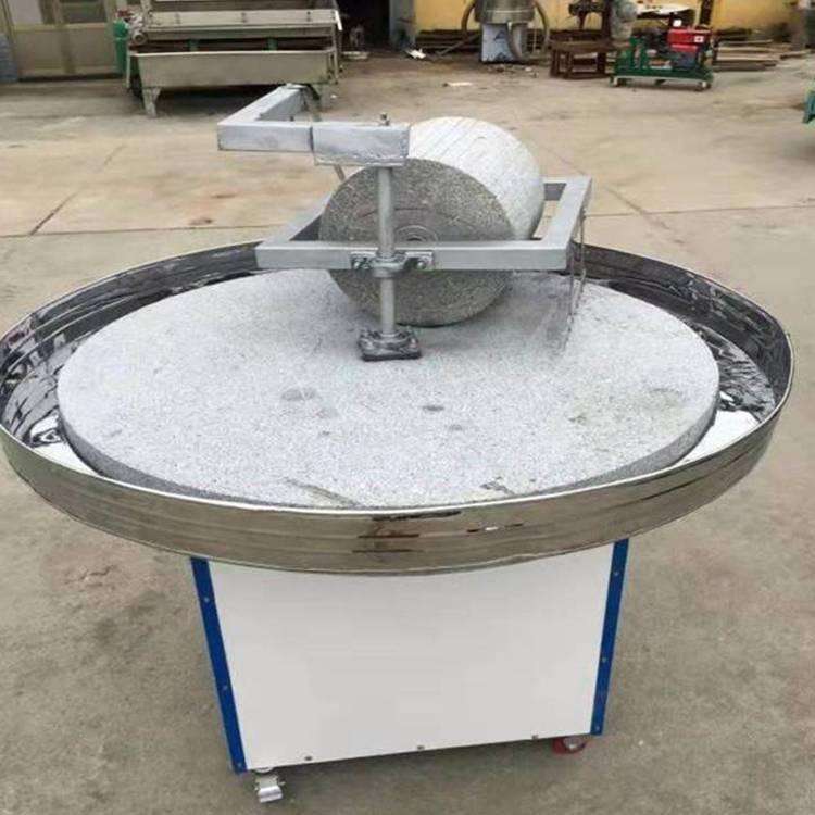 电动石碾双辊小麦磨粉机 家用磨面机 加工坊磨艾绒粉设备