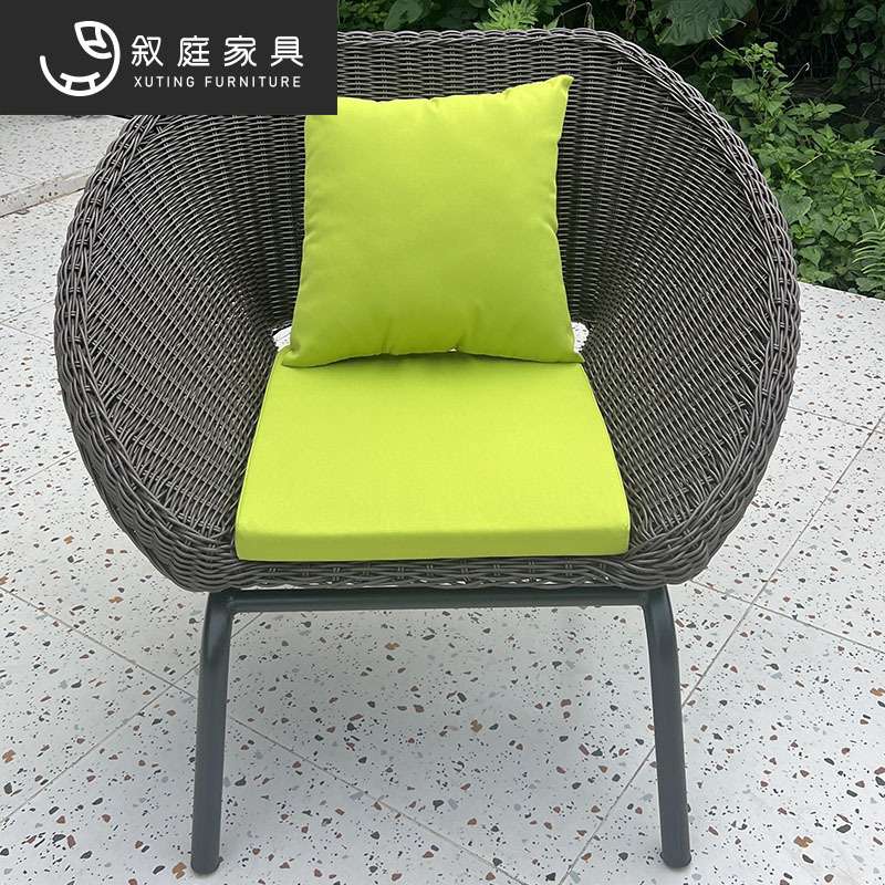 户外庭院藤编沙发组合阳台藤椅沙发藤艺藤条沙发茶几室外景区家具