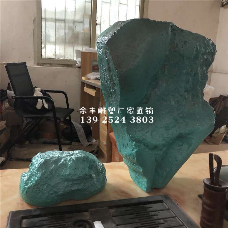 户外仿真玻璃钢假山假石模型 园林景观花园草地雕塑小品配套摆件