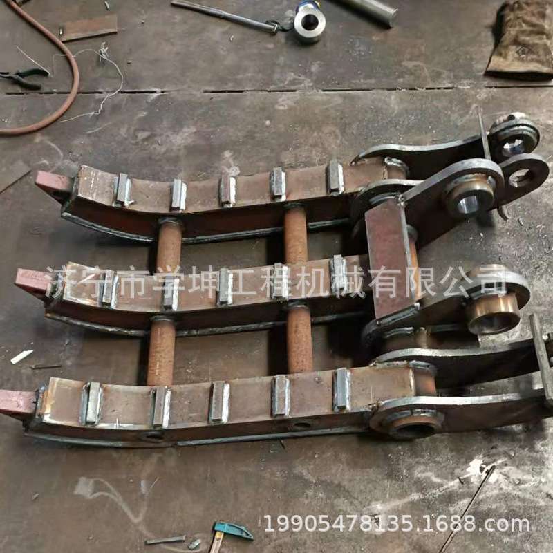 挖机夹木器 抓木机 6-8吨机械抓 小挖机夹具 小型抓钢机