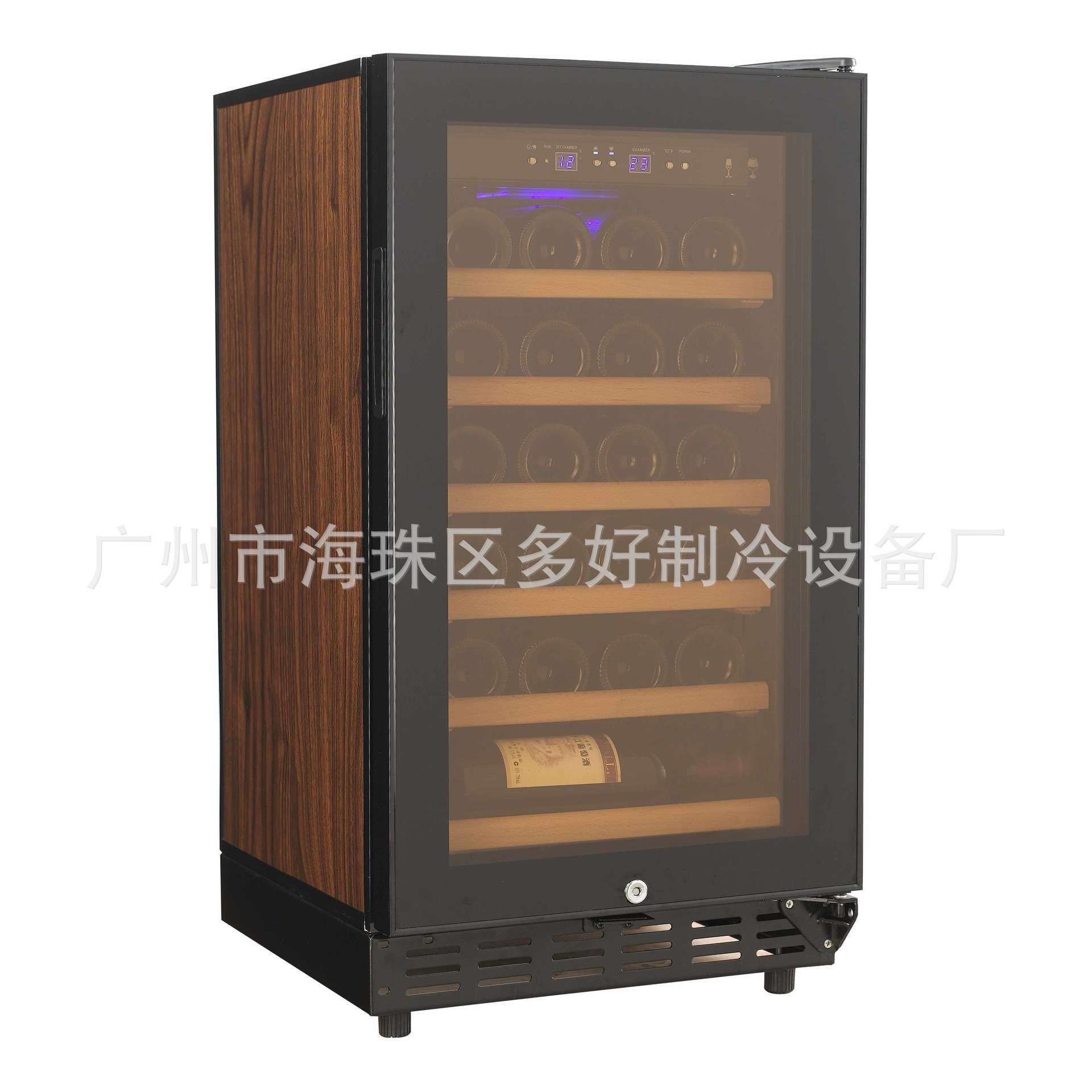 绿富牌22支装小型恒温红酒柜工厂直销商用酒店冷柜冷藏保鲜展示柜