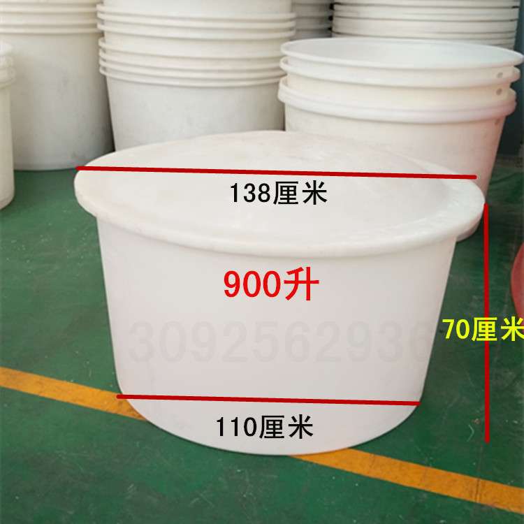 隆飞食品酿酒发酵大白桶带盖50L到1500升加厚牛筋塑料圆桶出厂价