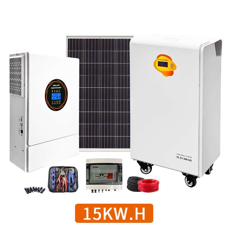 外贸60kw离网家庭电源光伏储能电池一体机20度家用太阳能发电系统