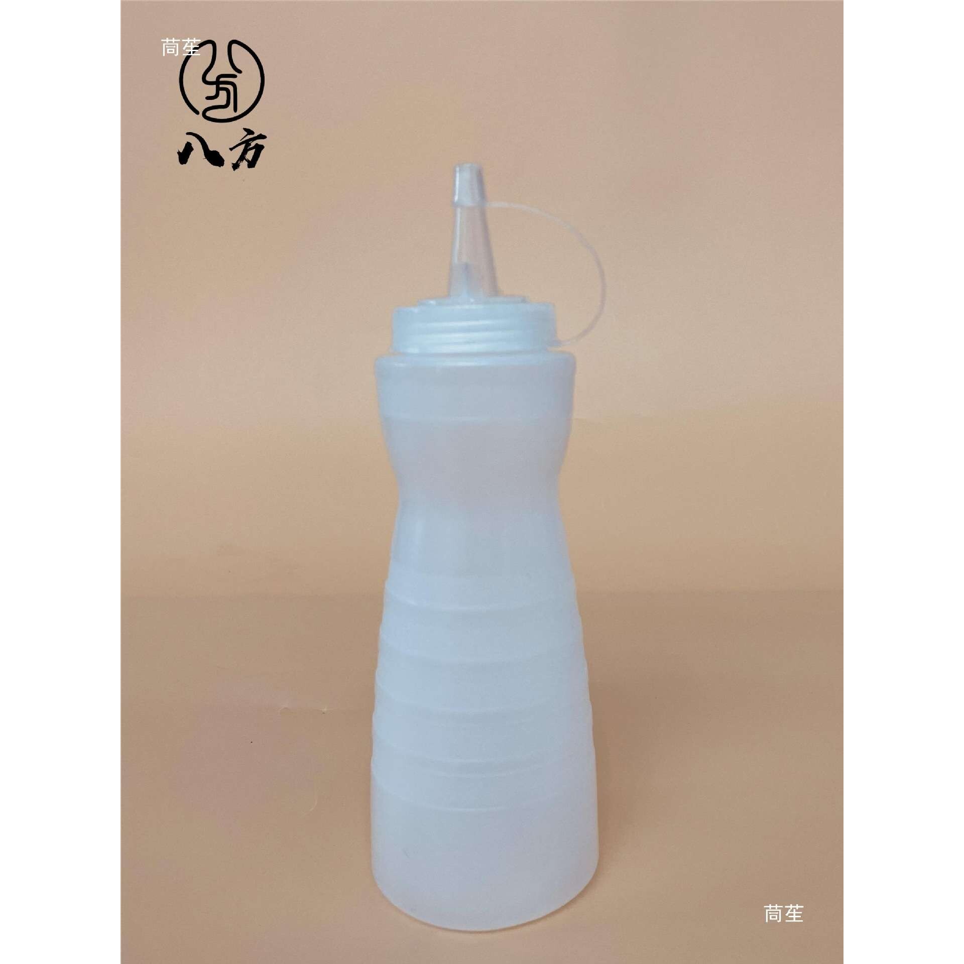 适用厨房各种挤酱瓶/厨房三头挤酱瓶/12oz挤酱瓶/橙色挤酱瓶八方