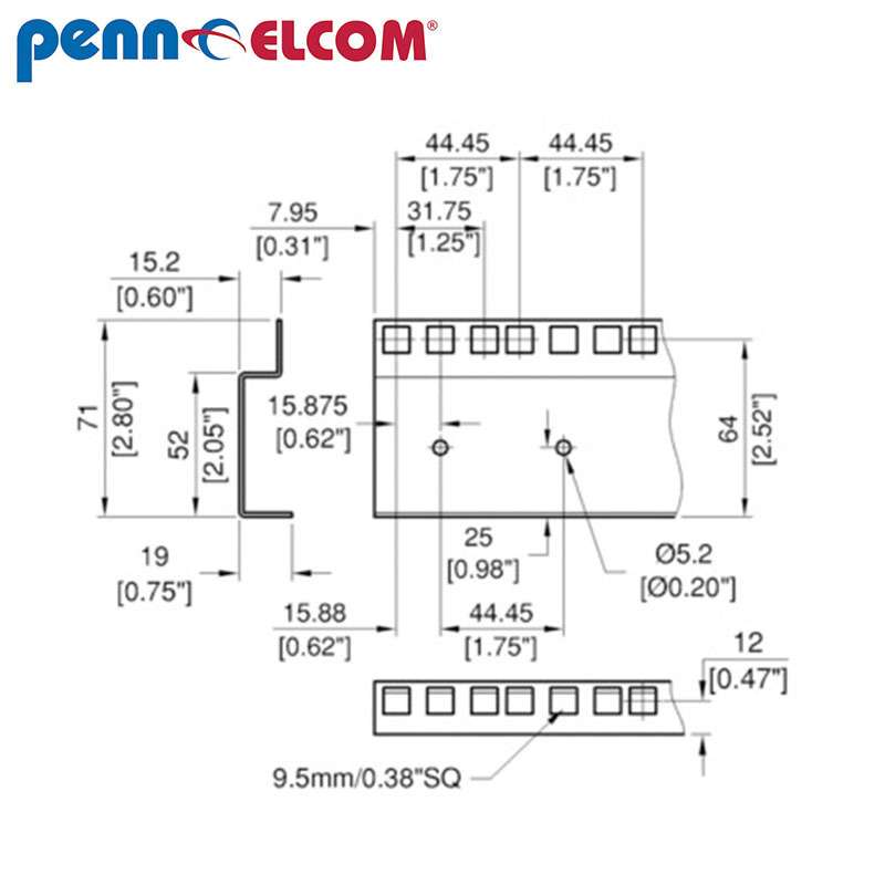 Penn Elcom 番尔康 R0883-2MM网络机柜支架 服务器 监控机箱机柜