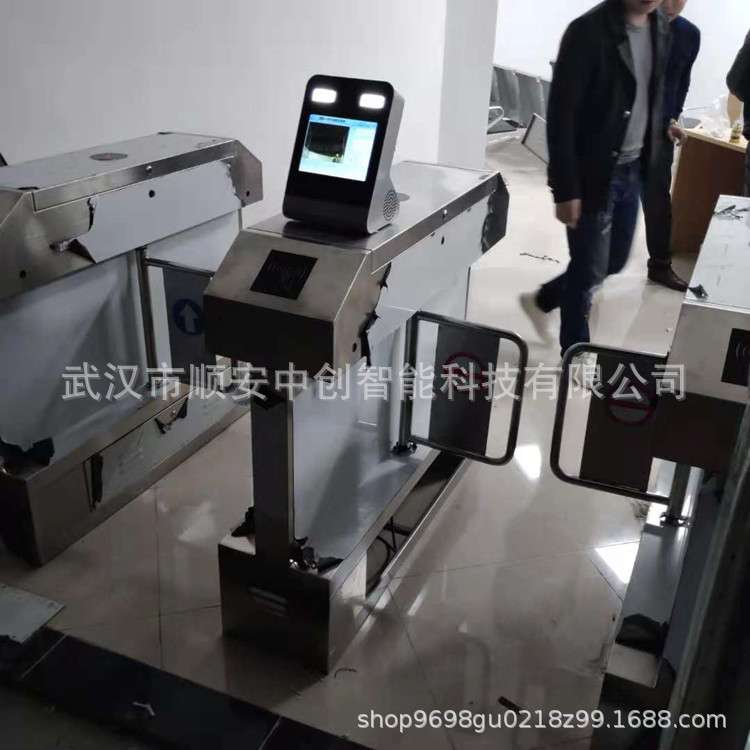 湖北人证合一身份证核查通道人证比对闸机二代证人脸识别系统摆闸